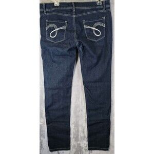 Bongo Skinny Blue Jeans Juniors Size 13 Embroidered Boho Hippie Soft Cowgirl